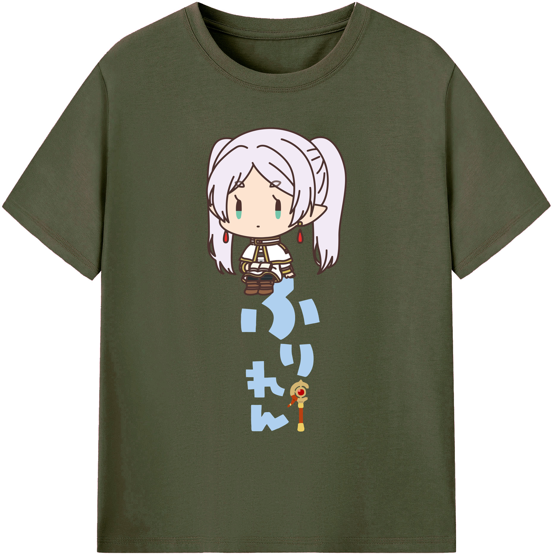 （画像用） 葬送のフリーレン Frieren 綿100％ メンズ半袖Tシャツ｜肌触りやわらか＆通気性